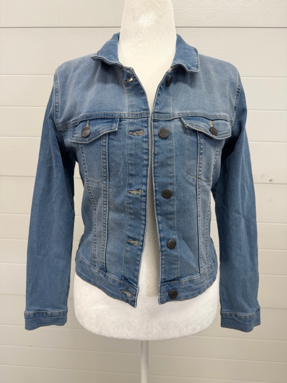 Noisy may Classic Light Blue Denim Jacket - Women
